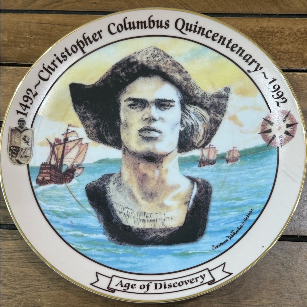 Age of discovery collection plate “Christopher Columbus”